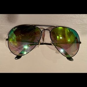 Rayban Aviator Green Lens